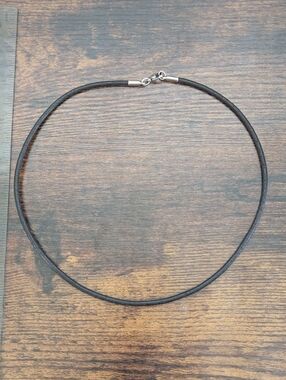 Retired James Avery Black 18" Leather Necklace